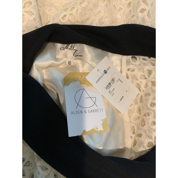 Milly White Sleeveless Floral Lace Top w/ Bow, Size 10 (US) NWT! $225 - Picture 5 of 5